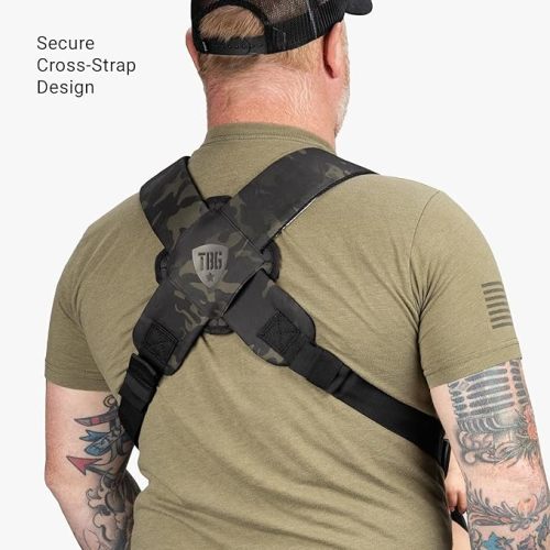 TBG - Mens Tactical Baby Carrier for Infants and Toddlers 8-33 lbs - Compact (Black Camo)