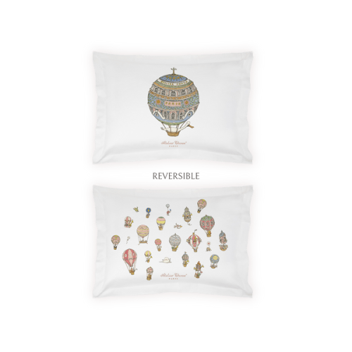 Single Bed Pillow Cover - Hot Air Balloons