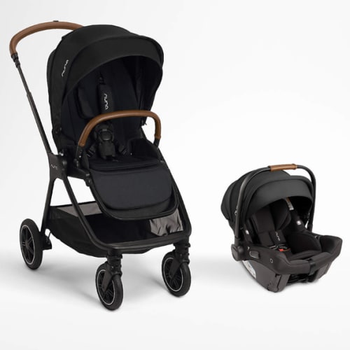 Nuna ® PIPA ™ Urbn Caviar Black Baseless Baby Car Seat + TRIV ™ Next Stroller Travel System