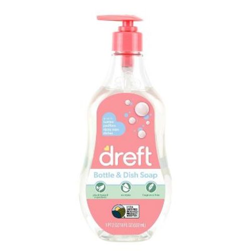 Dreft Bottle & Dish Soap Cleaner - 18 fl oz