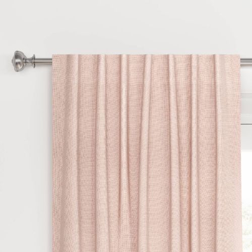 50"x84" Blackout Aruba Window Curtain Panel Blush - Threshold™: Recycled Polyester, Solid, Lined, OEKO-TEX Certified