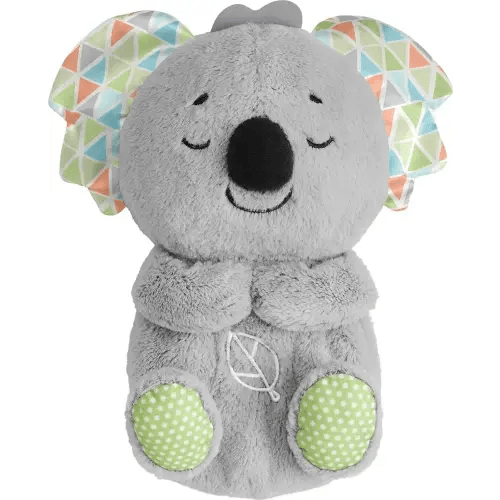 Fisher-Price Baby Toy Soothe 'n Snuggle Koala Plush Sound Machine with Customizable Music Lights & Breathing Motion for Newborns 0+ Months