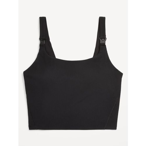 Maternity PowerSoft Rib Nursing Sports Bra