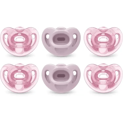 NUK Comfy Orthodontic Pacifiers, Size 2, 6-18 Months, 6 Pack
