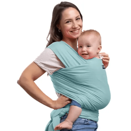 9-in-1 Cuddlebug Baby Wrap Sling + Carrier - Newborns & Toddlers (Mint)