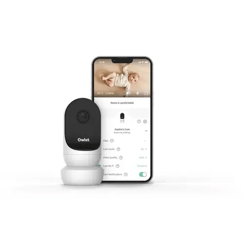 Owlet Audio & Video Baby Monitor Camera White - OWLCAM 2 WH | Baby Bunting AU