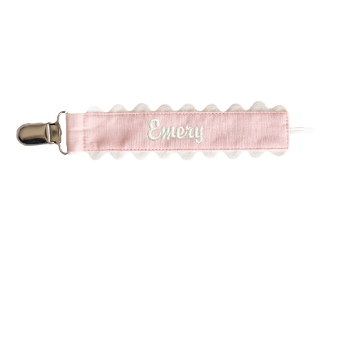 Personalized Ric Rac Pacifier Clip