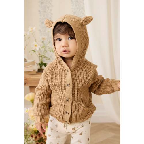 Bear Cardigan - Tawny Brown – Jamie Kay USA