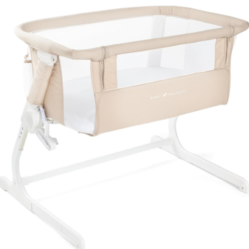 Baby Delight Beside Me Dreamer Bassinet | Bedside Sleeper & Baby Bassinet | 6-Position Height Adjustment | Organic Oat