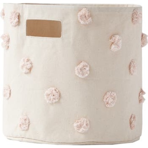 Pompom Canvas Bin
