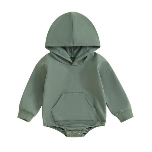 Baby Onesie Newborn Boy Girl Hooded Romper Long Sleeve Front - TikTok Shop