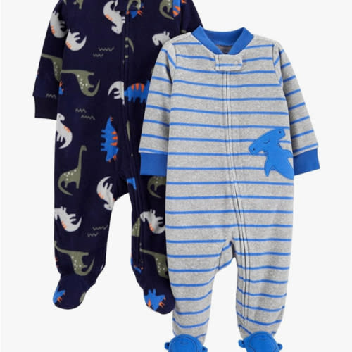 Simple Joys by Carter's baby-boys 2-pack Fleece Footed Sleep and PlayBaby and Toddler Sleepers