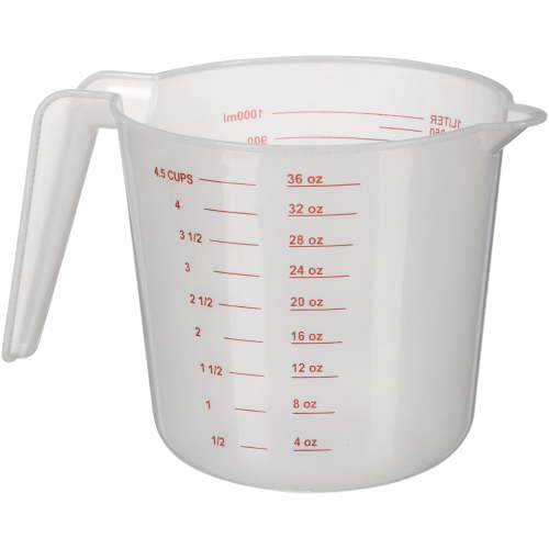 Mainstays 4 Cup PP Plastic Measuring Cup, 32 oz, Clear