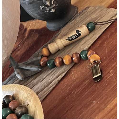 Duck Call Pacifier Clip