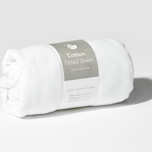 Fitted Crib Sheet: 100% Cotton Fitted Sheet for Lotus Travel Crib – Guava Family