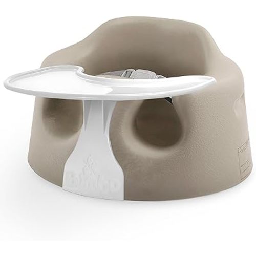 Bumbo Baby Soft Foam Floor Seat with Tray, Taupe