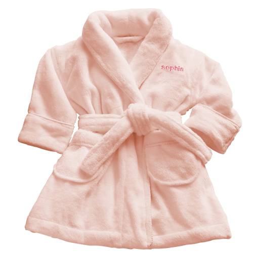 Personalized Baby’s Five-Star Plush Robe - New Baby Gift - Baby/Toddler Robe - Choose 6-12 Months Or 12-24 Months - Available In 3 Colors