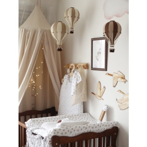 Beige - Cream Decorative Balloon Medium | Hot Air Balloon | Fabric Air Balloon | Kids wall decoration | Ballon Decoration |Baby shower gift