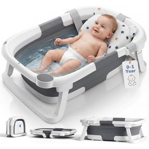 DEANIC Baignoire Pliable pour Nouveau-né