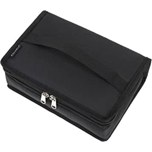 FlowFly Small Insulated Lunch box Portable Soft Bag Mini Cooler Thermal Meal Tote Kit with Handle for Work & School, Black