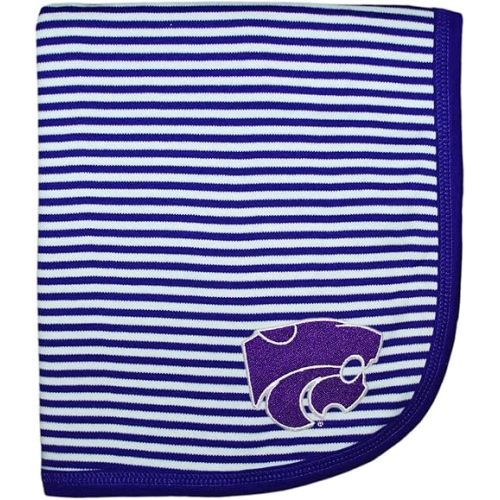 Creative Knitwear Kansas State Wildcat Striped Baby and Toddler Blanket