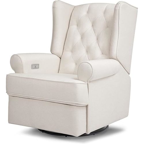 Namesake Harbour Electronic Recliner and Swivel Glider in Performance Cream Eco-Weave