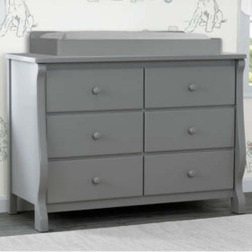 Canton / Eclipse 6 Drawer Dresser with Interlocking Drawers | Delta Children