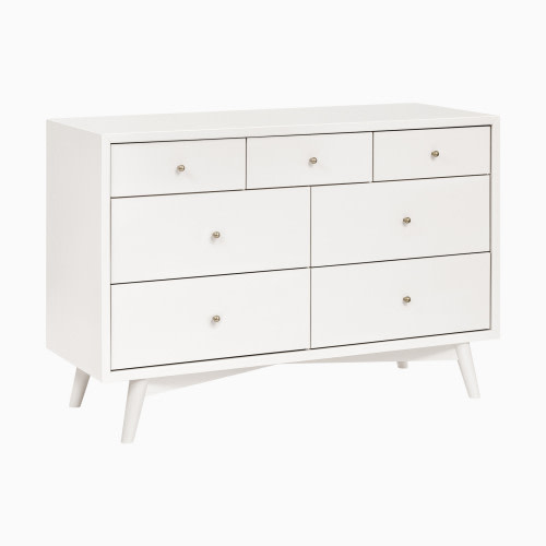 babyletto Palma 7-Drawer Assembled Double Dresser - Warm White