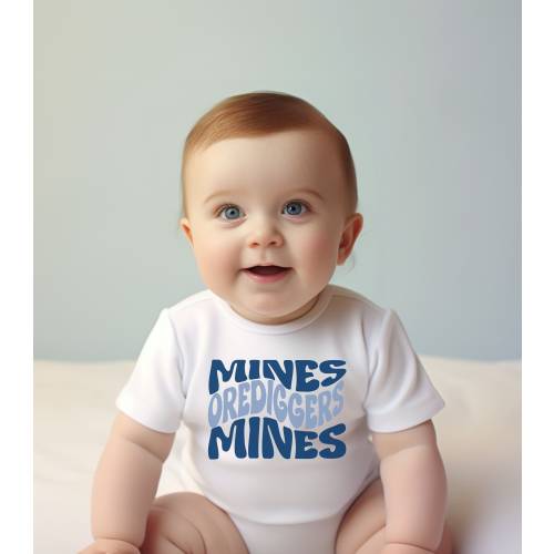 Colorado School of Mines Baby Body Suit, Mines Orediggers Baby Outfit, School of Mines Baby Gift
