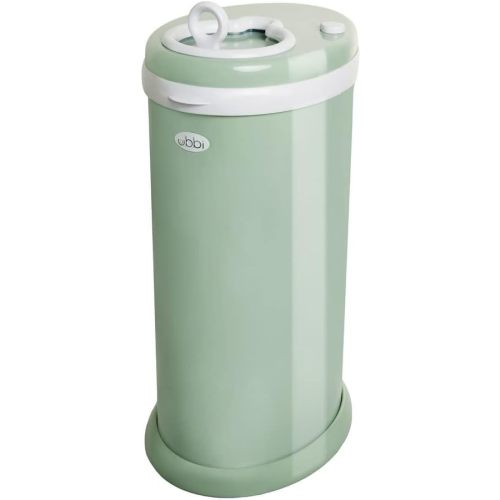 Ubbi Steel Diaper Pail, Odor Locking, No Special Bag Required, Award-Winning, Registry Must-Have, Blush Pink