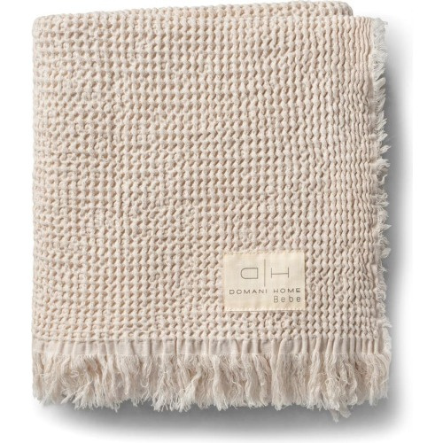 Domani Home Waffle Muslin Baby Blanket, Cream