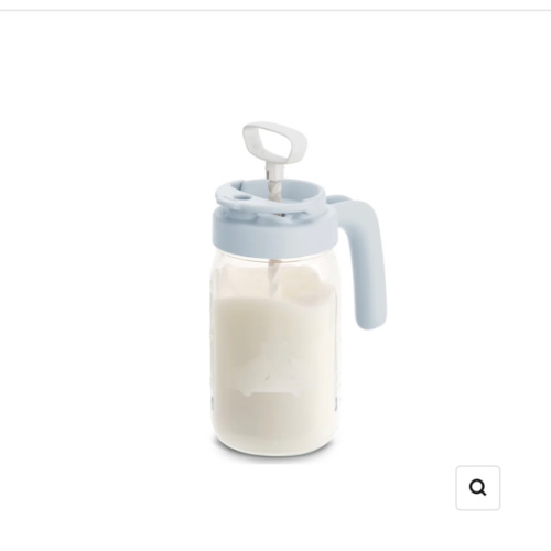 Glass Formula And Breastmilk Mixing Pitcher with Mixing Handle