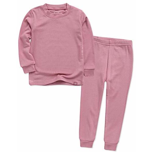 VAENAIT 6M-12Y Toddler Toddler Kids Toddler Girls Boys Soft Comfy Modal Tencel Solid Raglan Sleepwear Pajamas Pjs 2pcs Set