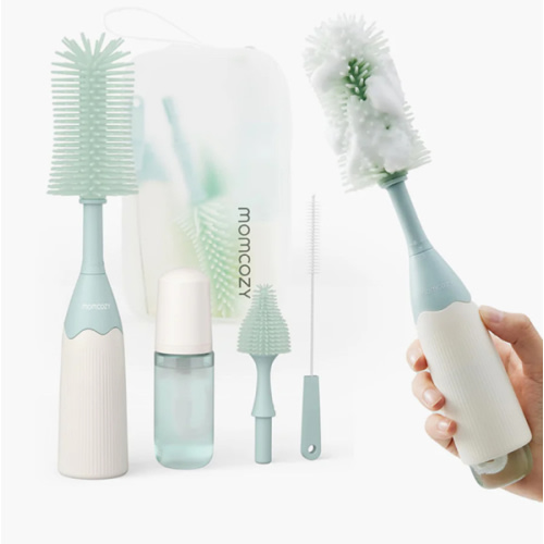 Momcozy Innovative Push-Press Design Bottle Brush Kit