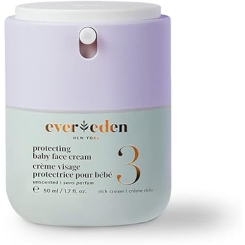 Evereden Protecting Baby Face Cream, 1.7 fl oz | No.3 Rich Cream | Clean Baby Care | Non-toxic and Fragrance Free | Clean Ingredients