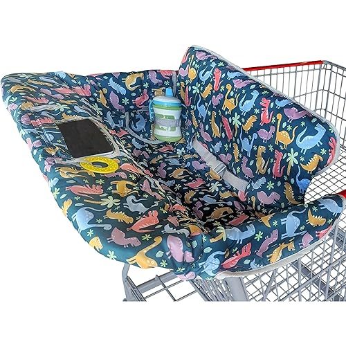 Suessie Shopping Cart Cover and High Chair Cover, Dinosaurs