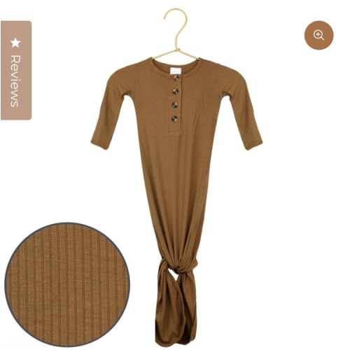 Chandler Ribbed Knotted Gown