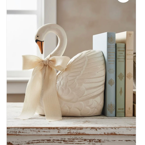 Stoneware Swan Bookend - Be Made