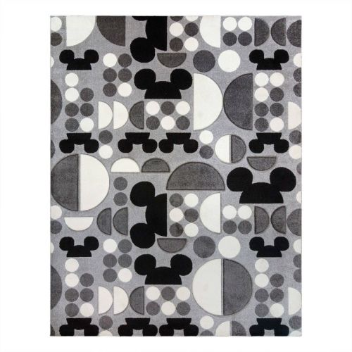 Mickey Mouse Encore 5'3"x7' Indoor Area Kids' Rug Gray