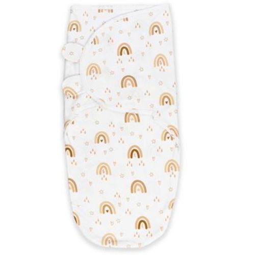 Comfy Cubs Swaddle Blankets Sleep Sack Velcro For Baby Girl & Boy 1 Pack, Boho Rainbow