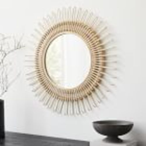 Elinor Rattan Wall Mirror - 30.5"