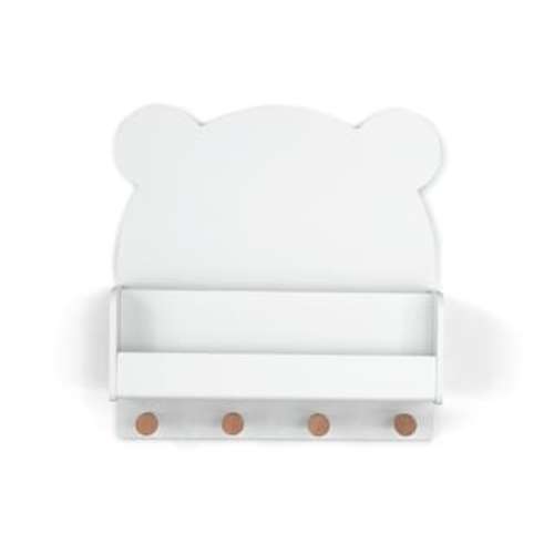 Brannan Bear Wall Shelf with 4 Hooks