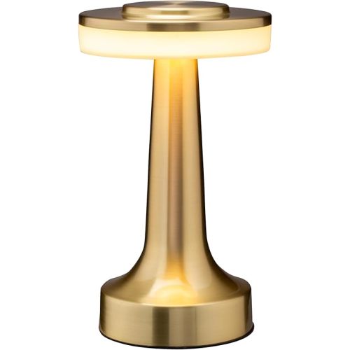 O’Bright Portable LED Table Lamp with Touch Sensor, 3-Levels Brightness, Rechargeable Battery Up to 48 Hours Usage, Night Light for Kids Nursery, Nightstand Lamp, Bedside Lamp (Gold)