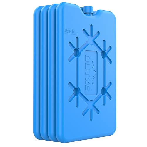 OUTXE Ice Packs for Lunch Box - Reusable Ultra-Thin Freezer Packs - Long-Lasting Cool Packs for Coolers, Keep Food Fresh and Cold in Lunch Boxes and breastmilk Bags