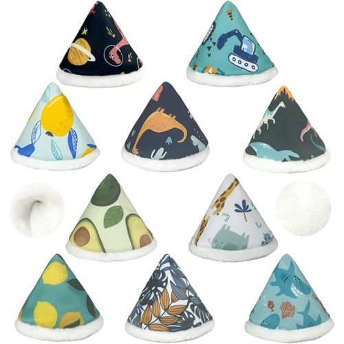 Coral Velvet Pee Covers Baby Boy New Technology Fabric Reusable Pee Cap Diaper Changing Accessory for Boys 10 Packs, Animal