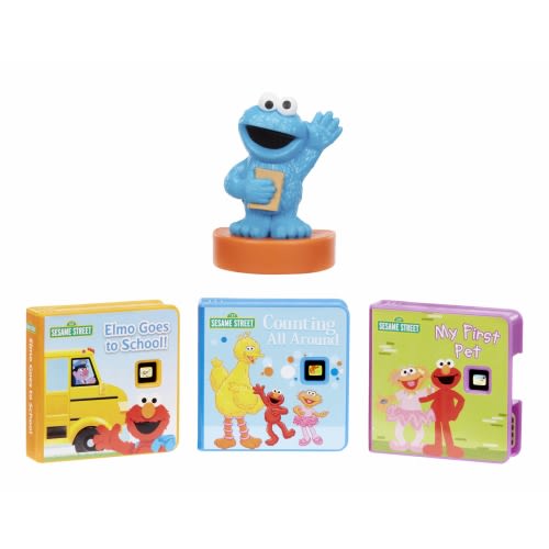 Little Tikes Story Dream Machine Sesame Street Cookie Monster & Friends Story Collection, Storytime, Books, Play Character,Toy Gift for Toddlers Kids Girls Boys Ages 3+ Years