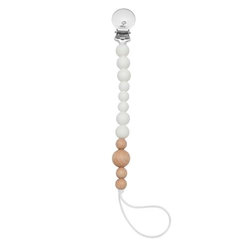 Pacifier Clip - Color Block - White