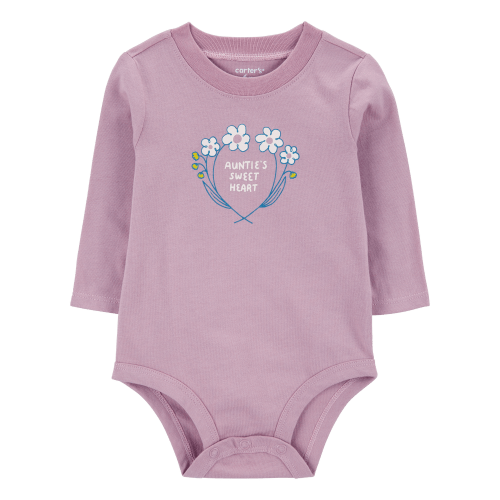 Baby Auntie's Sweetheart Long-Sleeve Bodysuit - Carter's | Carter's