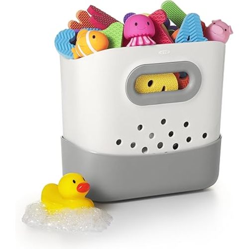 OXO Tot Stand Up Bath Toy Storage – Gray