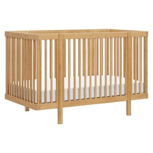 Babyletto Pogo 8-in-1 Convertible Crib with All-Stages Conversion Kits - Honey